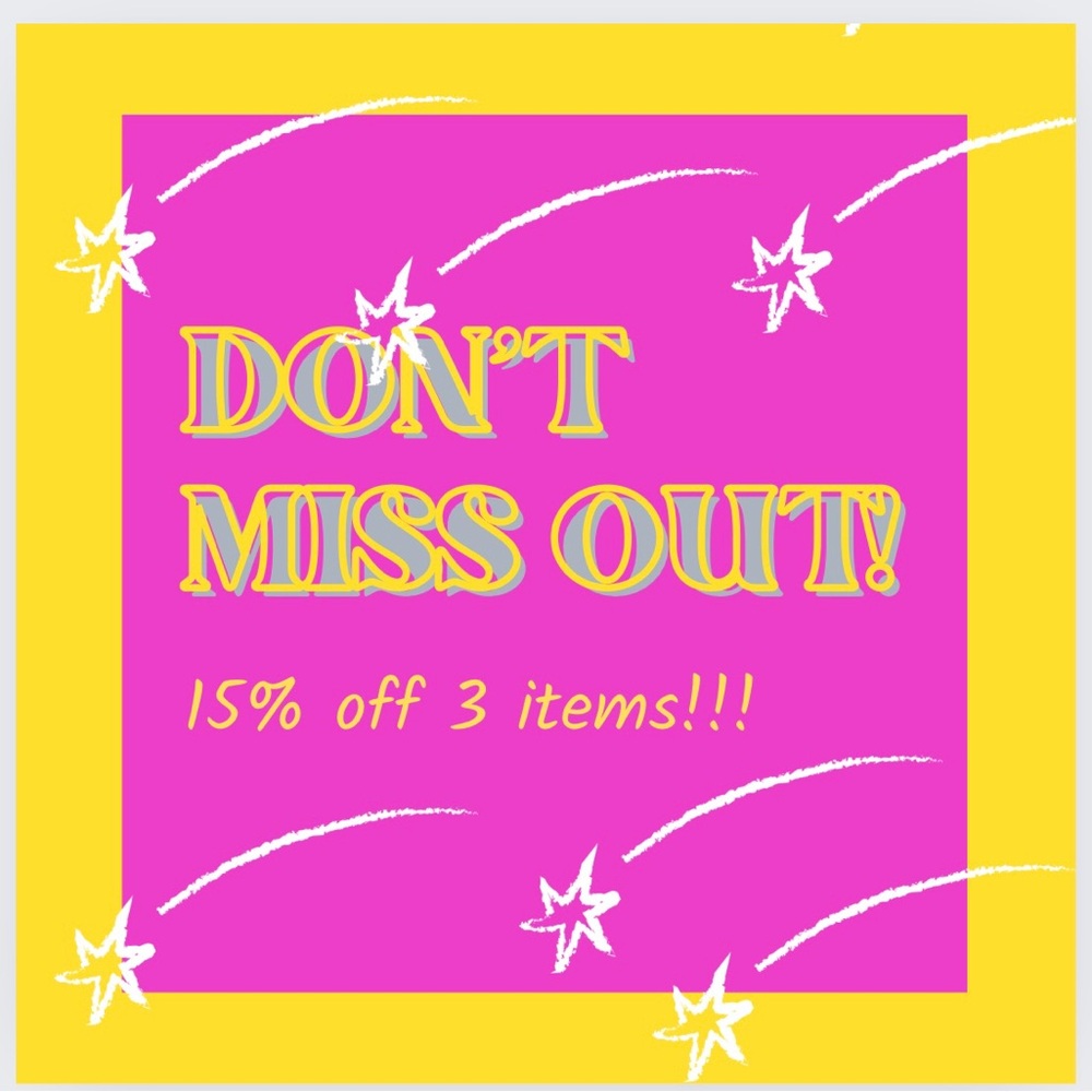 Don’t miss out on great discount!!